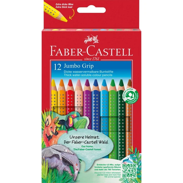 Faber-Castell Jumbo Grip Aquarell Dreikant 12 Stk.
