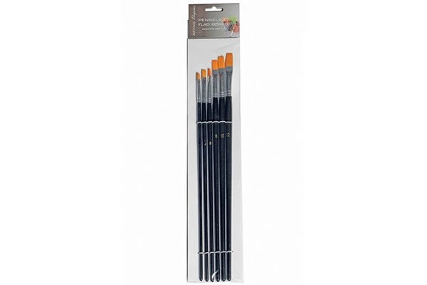 Artino Elegance Pinselset Flachpinsel, 6 Stk.