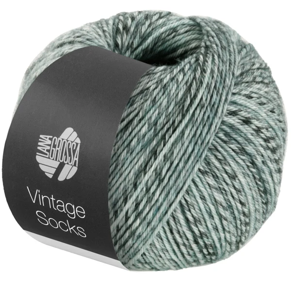 Lana Grossa Vintage Socks 1004 Hellgrau/Mittelgrau/Dunkelgrau meliert