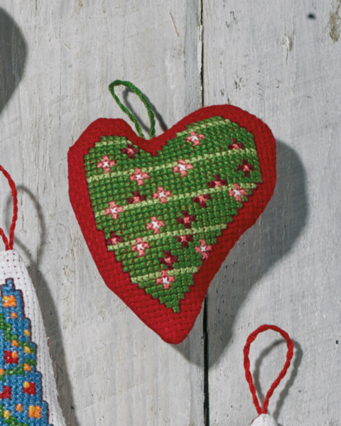 Stickset Girlande rot 7 x 8 cm