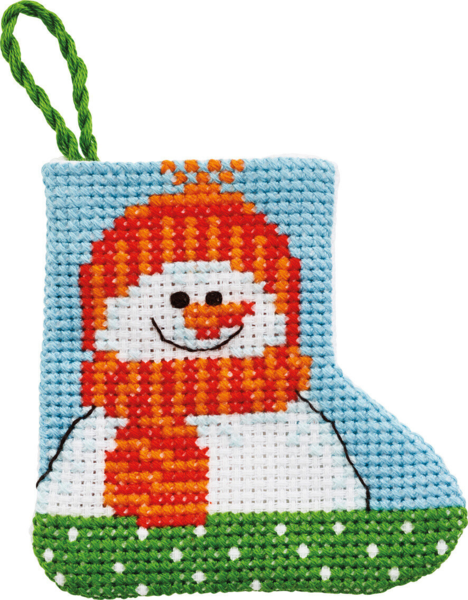 Stickpackung Schneemann 7 x 7 cm