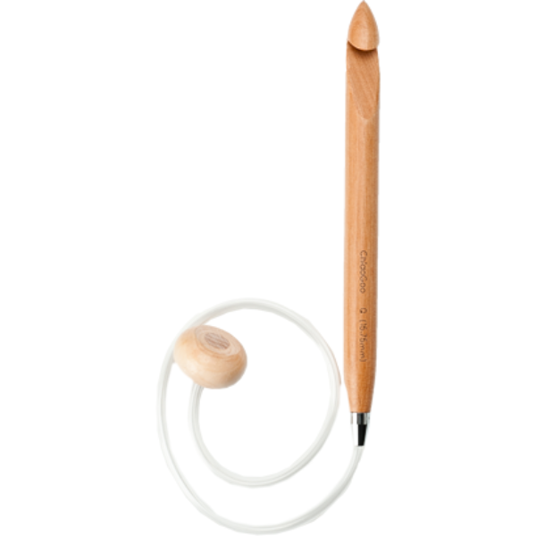 ChiaoGoo Tunesische Häkelnadel Wood Bambus, Flexibel (60 cm)