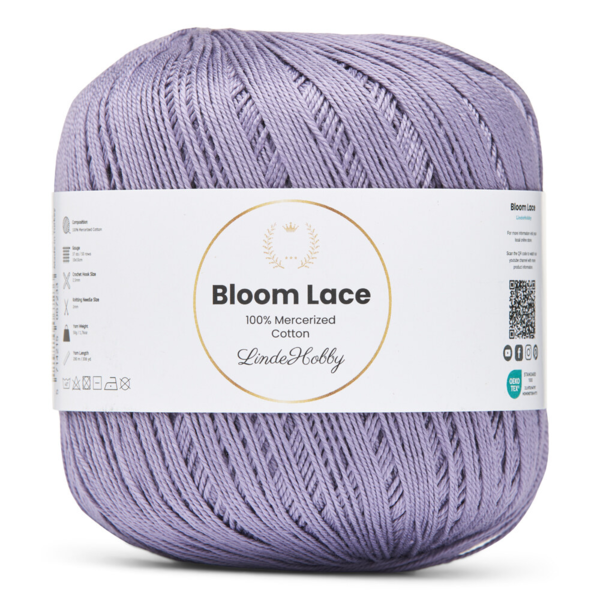 LindeHobby Bloom Lace Mercerized Cotton 12 Helllila