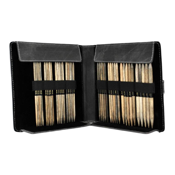 LYKKE Nadelspiel-Set Driftwood, Grau, 15 cm (4.00-9.00 mm)