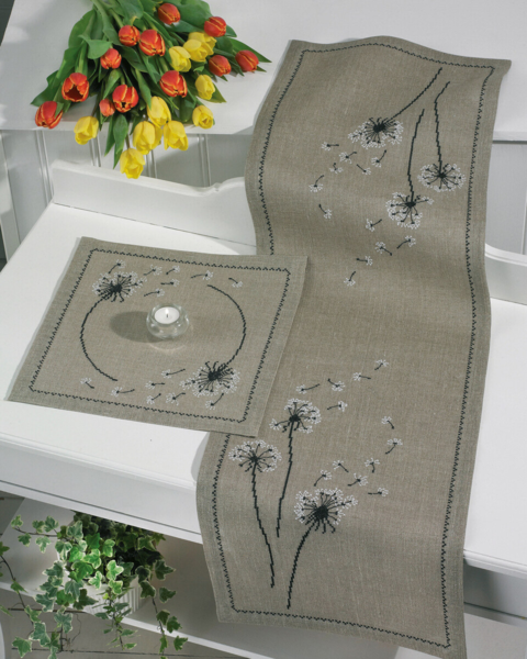 Stickset Löwenzahn 36 x 36 cm