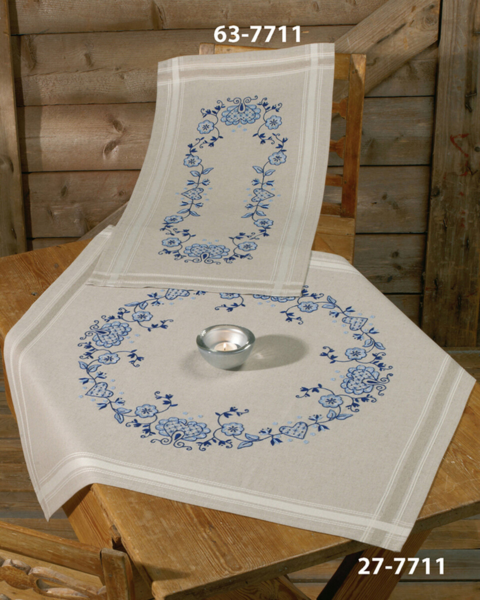 Stickset Blau 80 x 80 cm