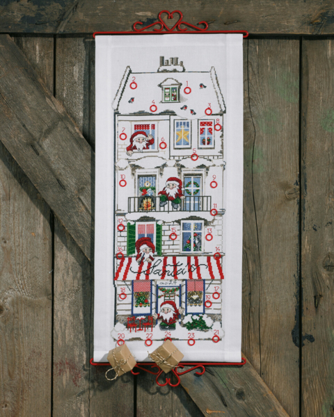 Stickset Weihnachtsmanns Haus B5125/32 32x70 cm