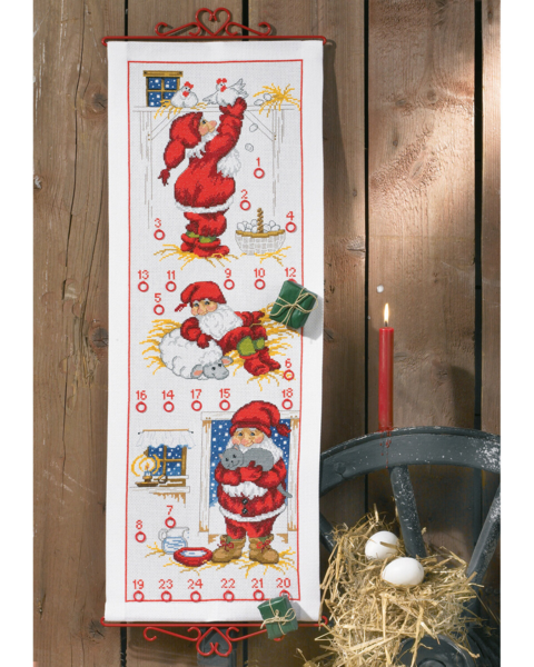 Stickpackung Wichtel im Stall 5125/32 32 x 85 cm