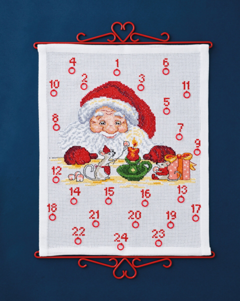 Stickset Weihnachtsmann & Maus 38 x 46 cm B5125/38