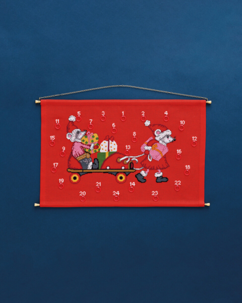 Stickset Maus im Rollschuh 46 x 30 cm B5205/46