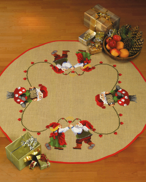 Stickset Tanzendes Wichtelpaar Ø 125 cm