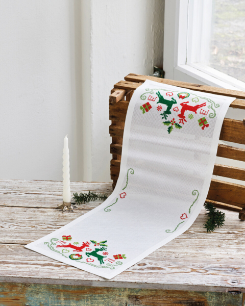 Stickpackung Rentier 28 x 76 cm