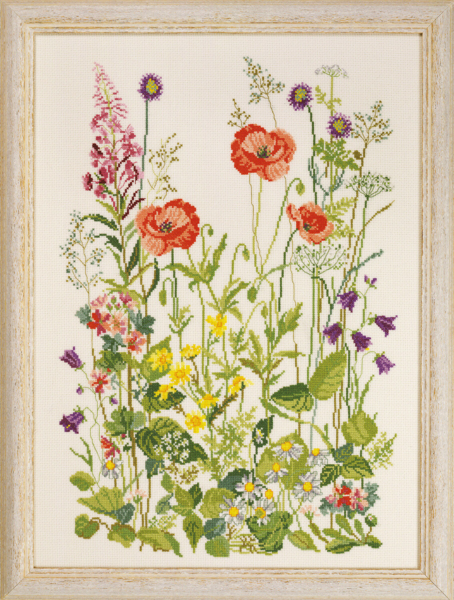 Stickset Mohnblumen 33 x 45 cm R5409