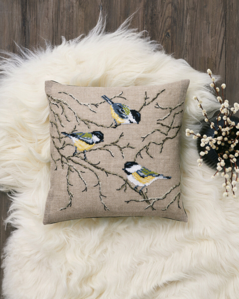 Stickpackung Meisen 40 x 40 cm