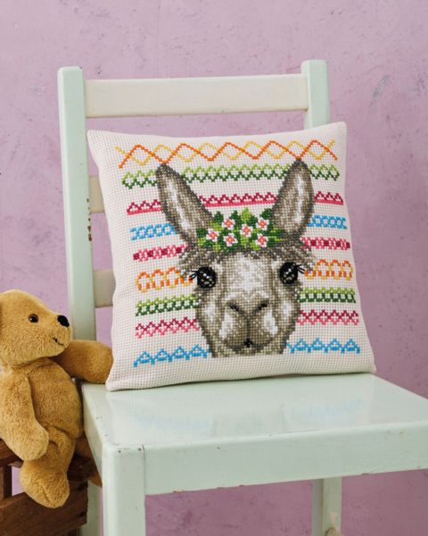 Stickpackung Alpaka 30 x 30 cm