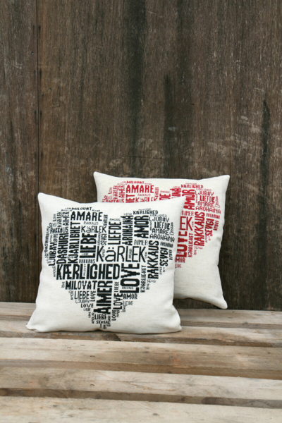 Stickset Love schwarz 39 x 39 cm