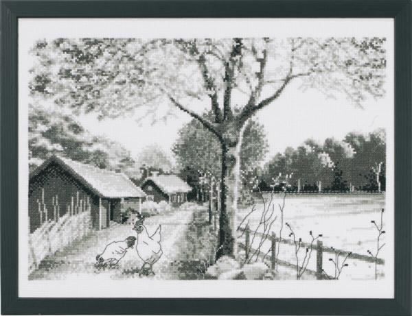 Stickset Auf dem Land 40 x 30 cm