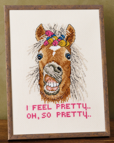 Stickerei-Kit I feel pretty R5799 18 x 24 cm