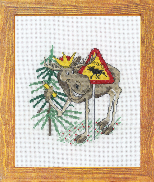 Stickset Elch the King 15 x 20 cm