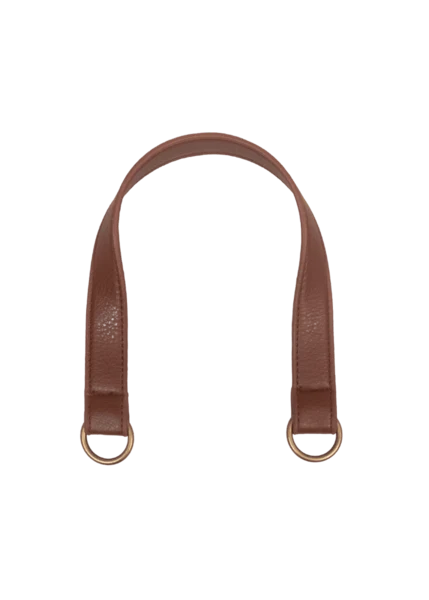 Go Handmade Taschengriff mit O-Ring: Braun/Bronze