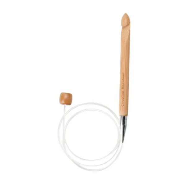 ChiaoGoo Tunesische Hkelnadel Patina Bambus, Flexibel (60 und 80 cm)