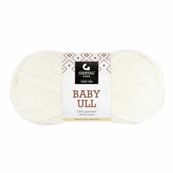 Gjestal Baby Ull 0010 Weiß