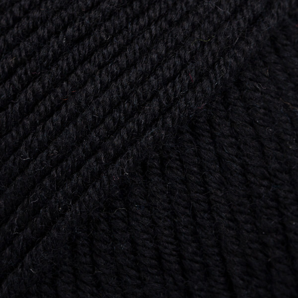 Merino Extra Fine 02 Schwarz (Uni Colour)