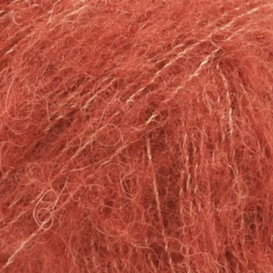 DROPS BRUSHED Alpaca Silk 24 Rostrot (Uni colour)