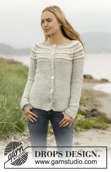 173-38 Misty Mountain Cardigan von DROPS Design