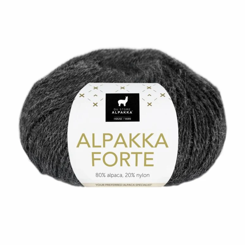 Du Store Alpakka Forte 710 Anthrazit Meliert
