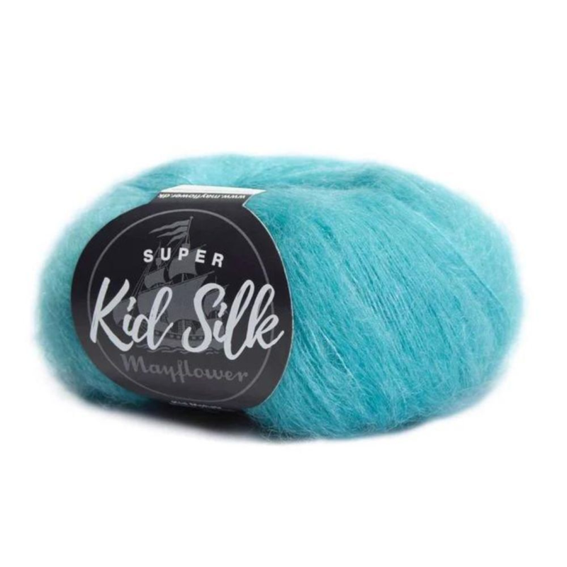 Mayflower Super Kid Silk 87 Mittel-Aqua