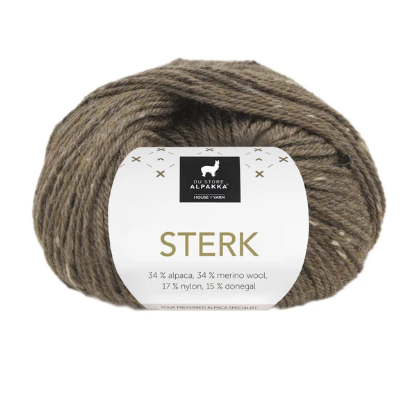 Du Store Alpakka Sterk 933 Braun melierter Tweed