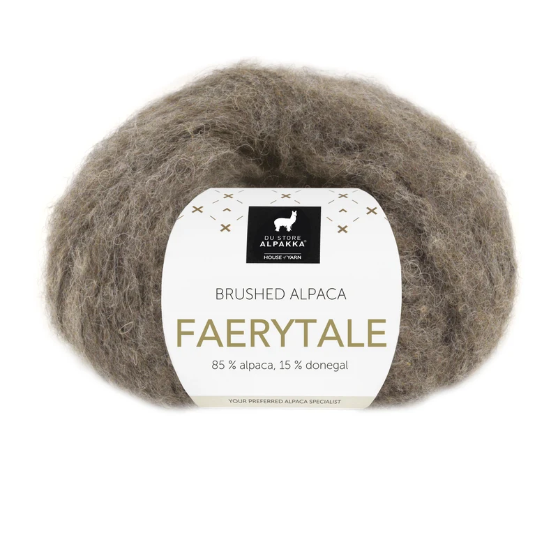 Du Store Alpakka Faerytale 817 Dunkler graubraun melierter Tweed