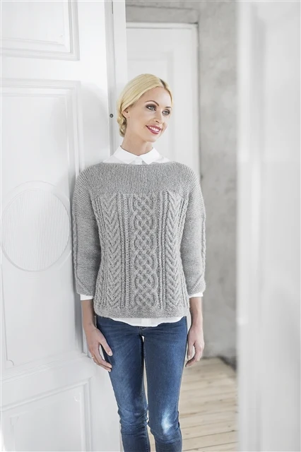 Opskrift fra DU STORE ALPAKKA fra hæftet Maskerader MR33 - Design 3301 - Genser