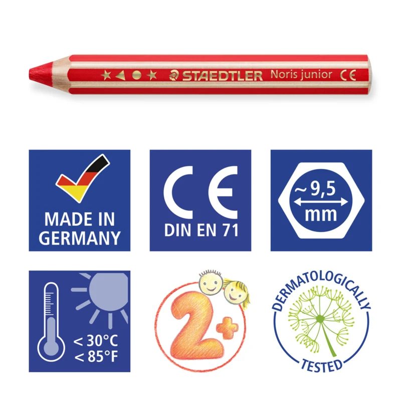 STAEDTLER Buddy 3-in-1 Farbstifte, 18 Stück – Picto1