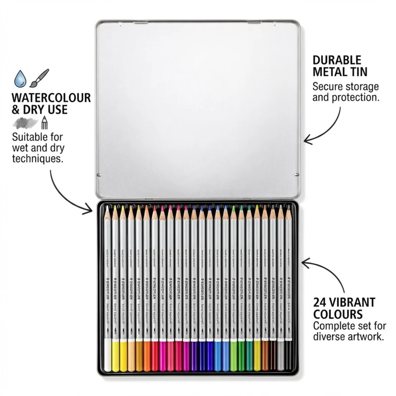 STAEDTLER Karat Aquarell, 24-tlg – Hauptbild offen