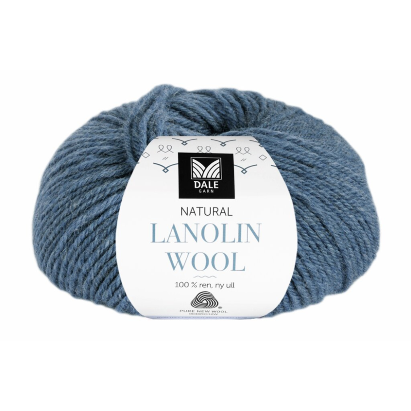 Dale Lanolin Wool 1448 Denim Meliert