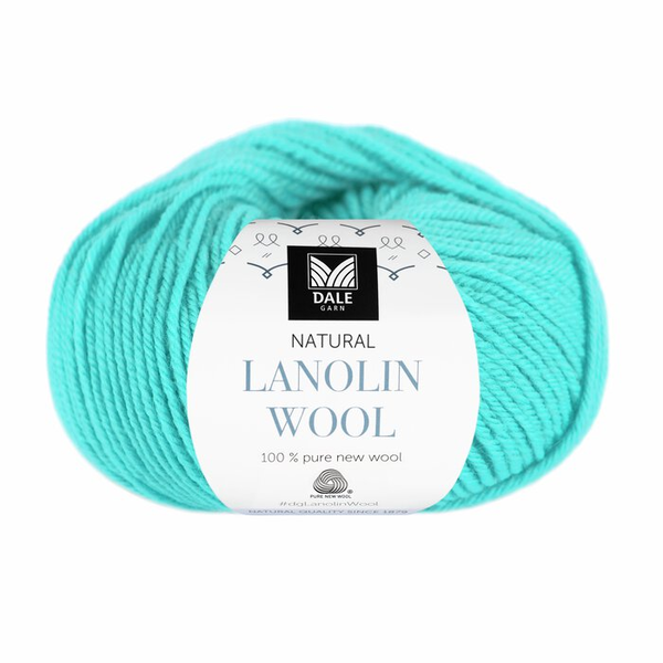 Dale Natural Lanolin Wool 1465 Eisblau