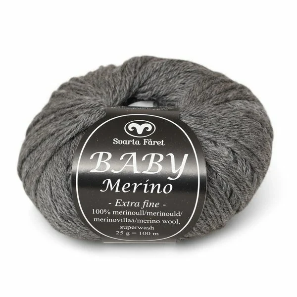 Svarta Fåret Baby Merino 08 Grau