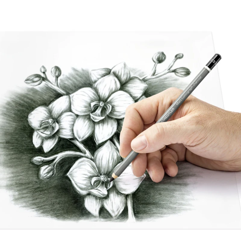 STAEDTLER March Lumograph Kohlestifte, 3 + 1 Stk – Anwendung