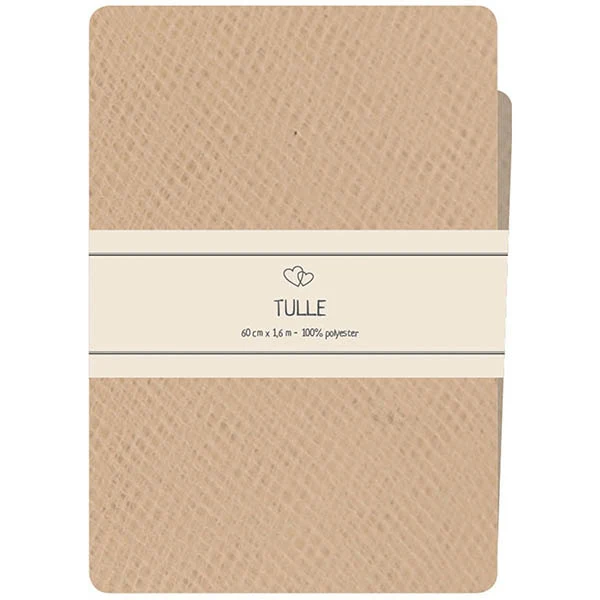 Go Handmade Tyl, 60 x 160 cm Beige