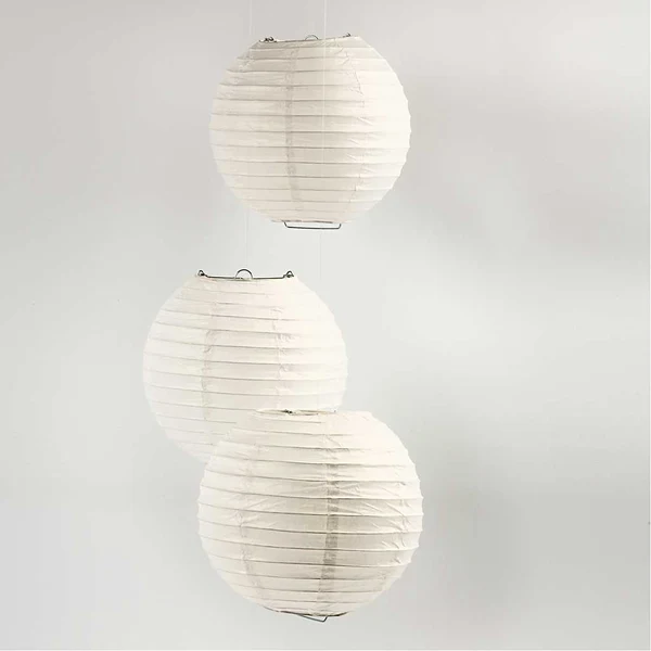 Papierlampe, 20 cm, 1 Stück Weiß