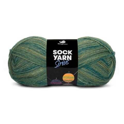 Mayflower Sock Yarn Universe Sirius 05 Grün/Dunkelgrün/Armeegrün