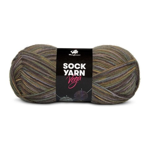 Mayflower Sock Yarn Universe Vega 03 Armeegrün/Oliv/Dunkelgrau/Hellgrau