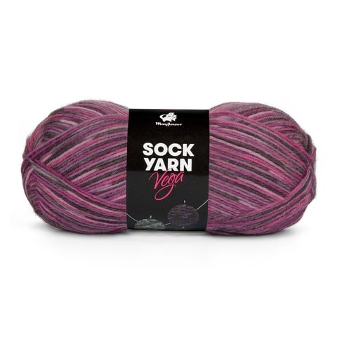 Mayflower Sock Yarn Universe Vega 06 Hellgrau/Hellrosa/Rosa/Dunkelgrau
