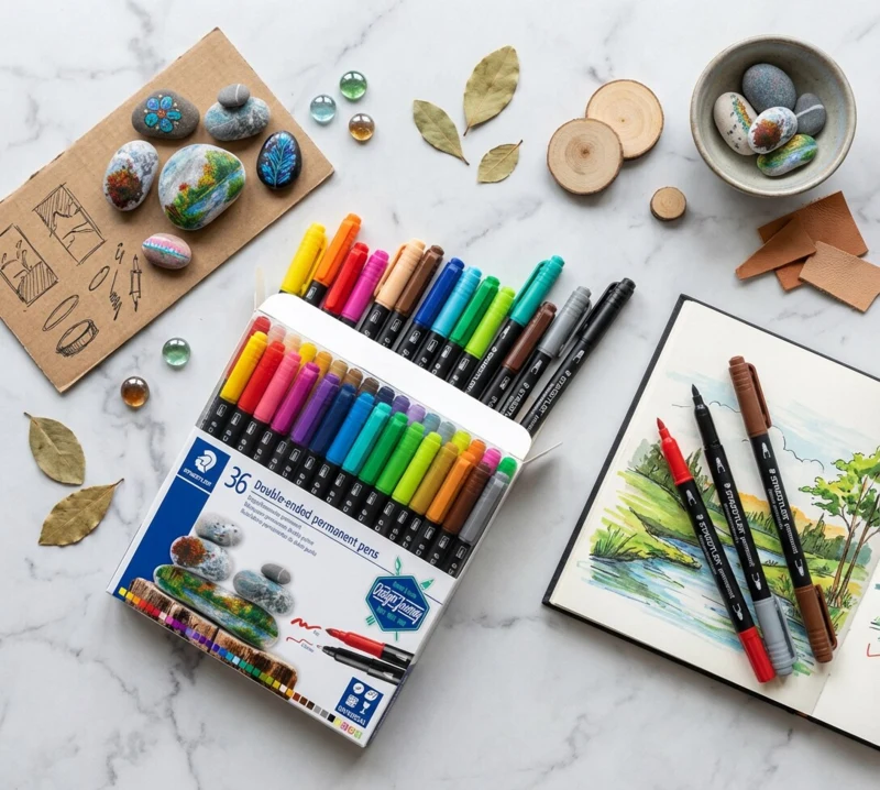 STAEDTLER Doppelfasermaler Permanent, 36 Stck – TB36