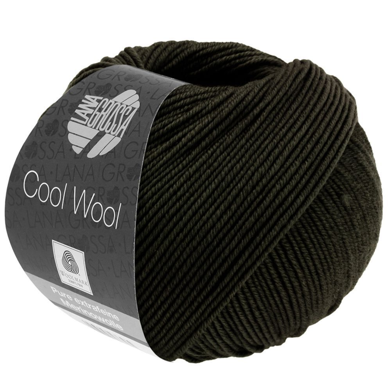 Lana Grossa Cool Wool 2104 Schwarzgrün