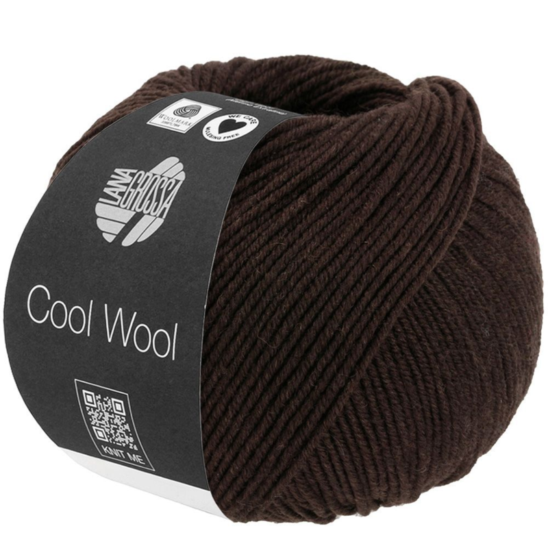 Lana Grossa Cool Wool 2113 Schwarzbraun