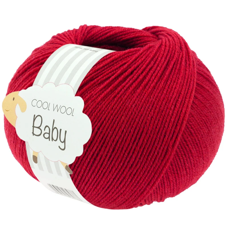 Lana Grossa Cool Wool Baby 343 Kirschrot