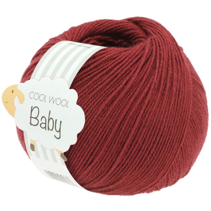 Lana Grossa Cool Wool Baby 281 Weinrot